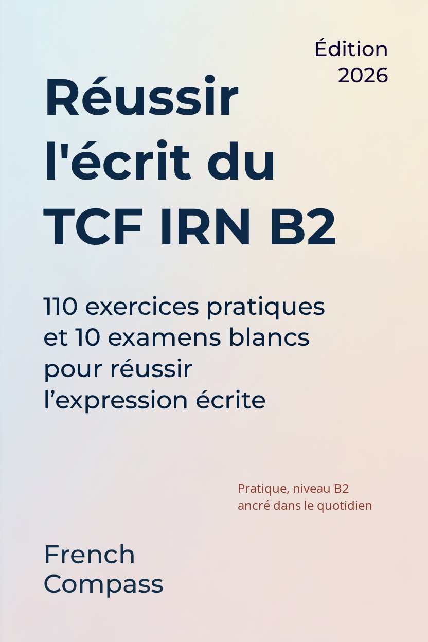 Couverture de Réussir le TCF IRN B2 — Expression écrite
