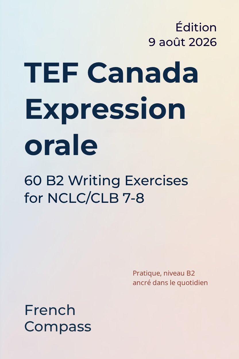 Couverture de TEF Canada — Expression orale