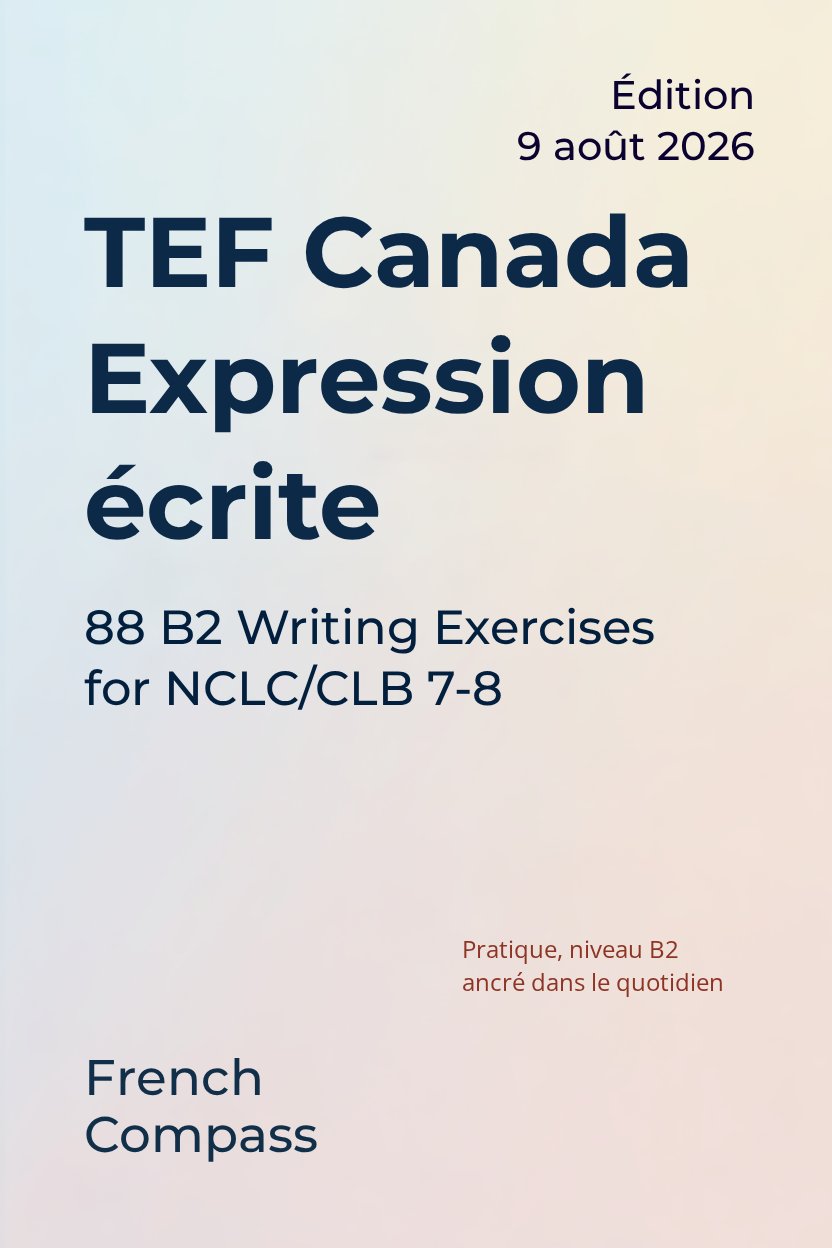 Couverture de TEF Canada — Expression écrite